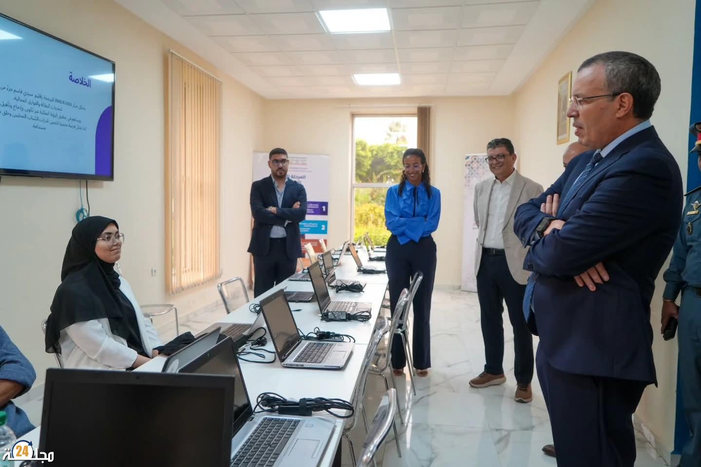 سيدي قاسم : ” لحبيب ندير ” يعطي إنطلاقة مشروع التكوين والمواكبة في المهن الرقمية