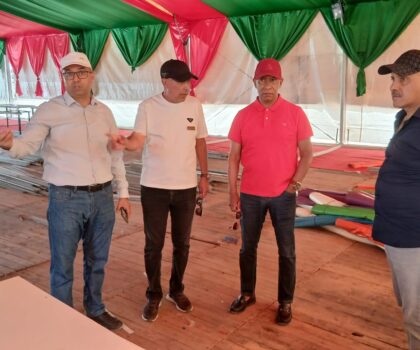 زيارة ميدانية لتفقد الترتيبات النهائية لمهرجان سيدي إفني للثقافة والفنون والرياضة