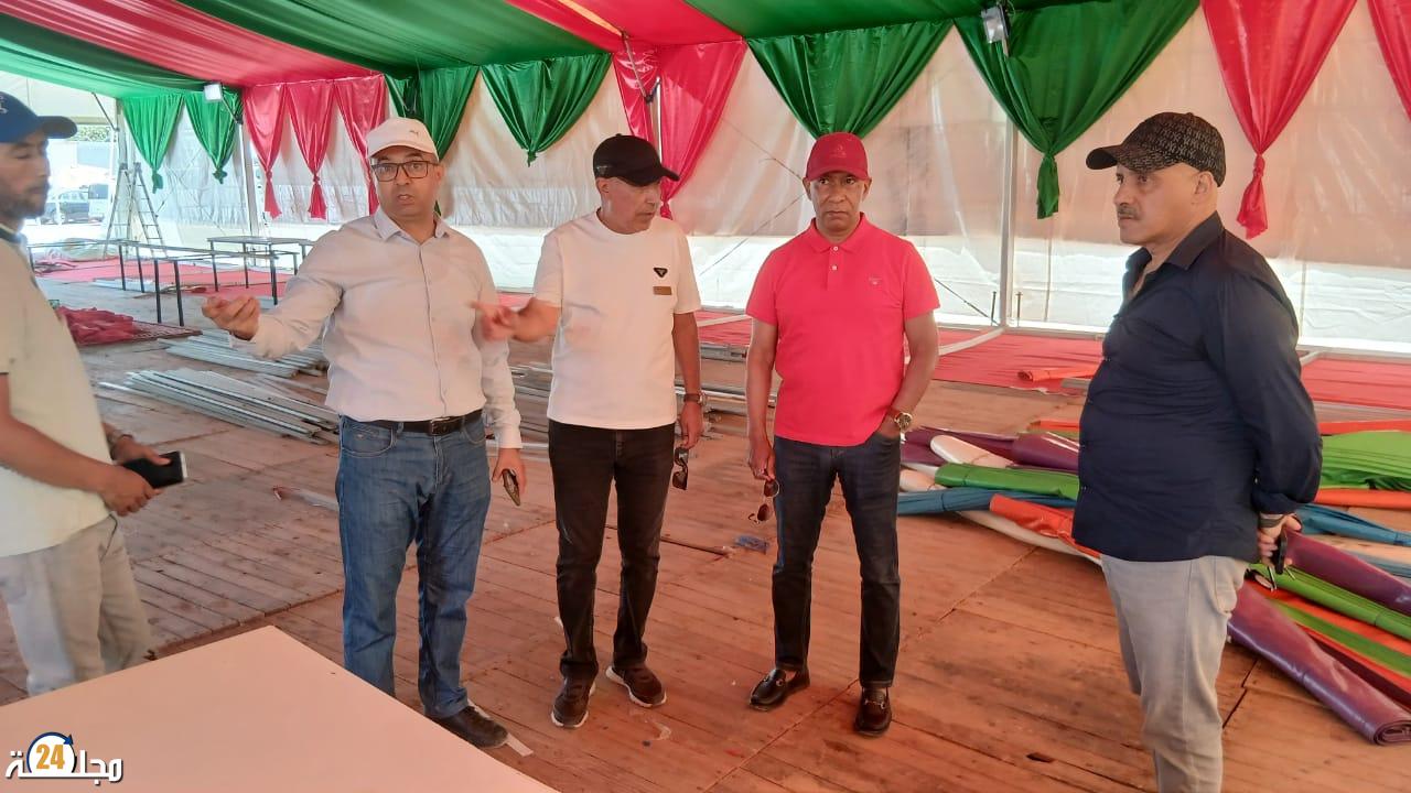 زيارة ميدانية لتفقد الترتيبات النهائية لمهرجان سيدي إفني للثقافة والفنون والرياضة