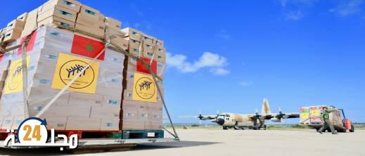 مبادرة ملكية جديدة: المغرب يرسل 100 طن من المساعدات الإنسانية إلى غزة