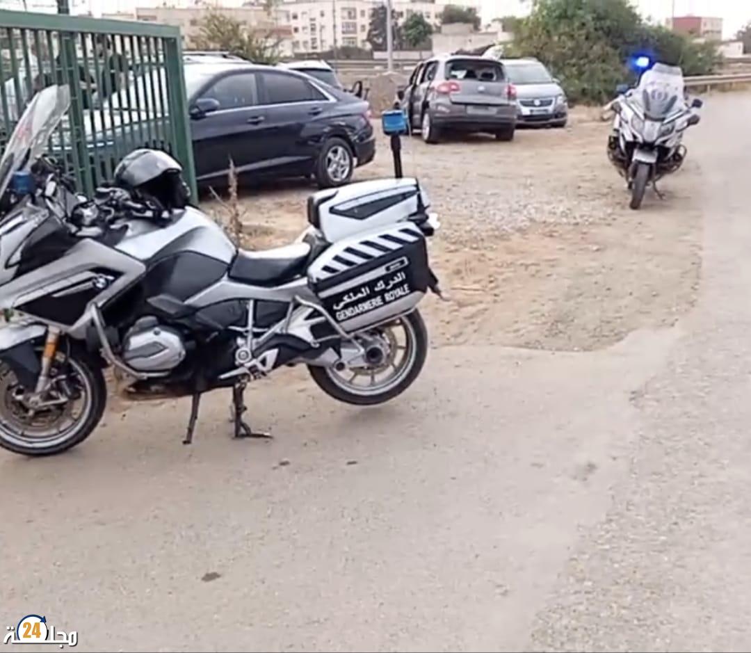 المحمدية: كوكبة الدراجين للدرك الملكي تحبط تهريب 600 كلغ من القنب الهندي بعد حادثة سير على الطريق السيار