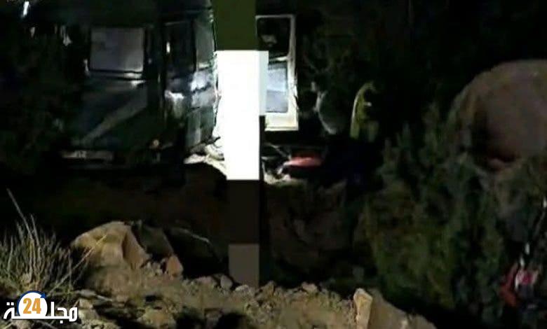 حادث مأساوي يخيّم على أجواء عرس بزاوية أحنصال إثر انقلاب حافلة تقل المدعوين