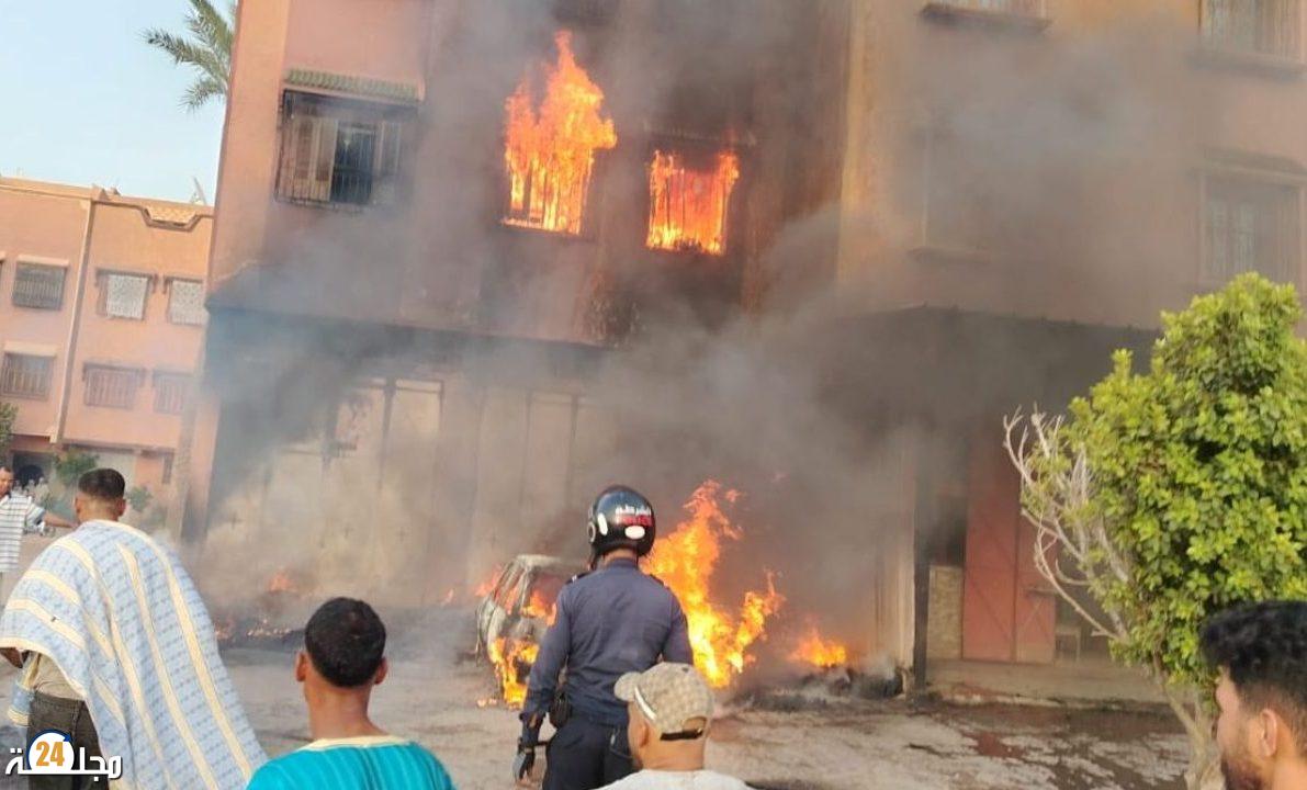 مراكش.. مصرع شخصين في حريق بدوار مولاي عزوز الملك بالمنطقة الحضرية النخيل