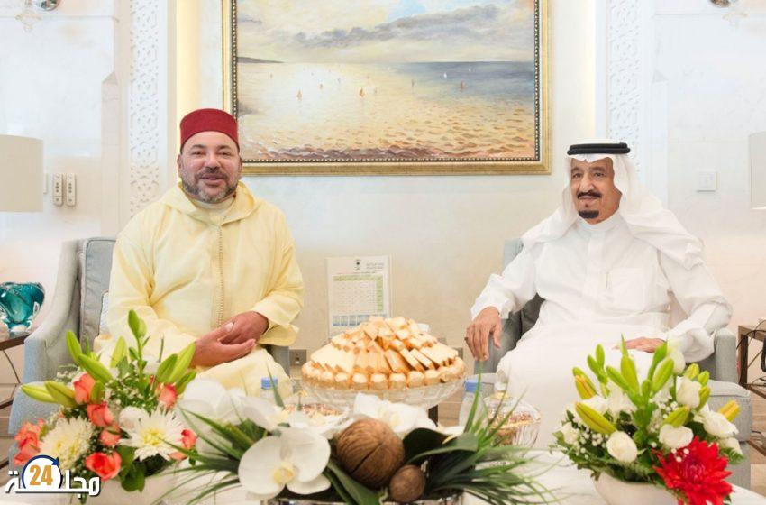 جلالة الملك يهنئ خادم الحرمين الشريفين بمناسبة العيد الوطني لبلاده