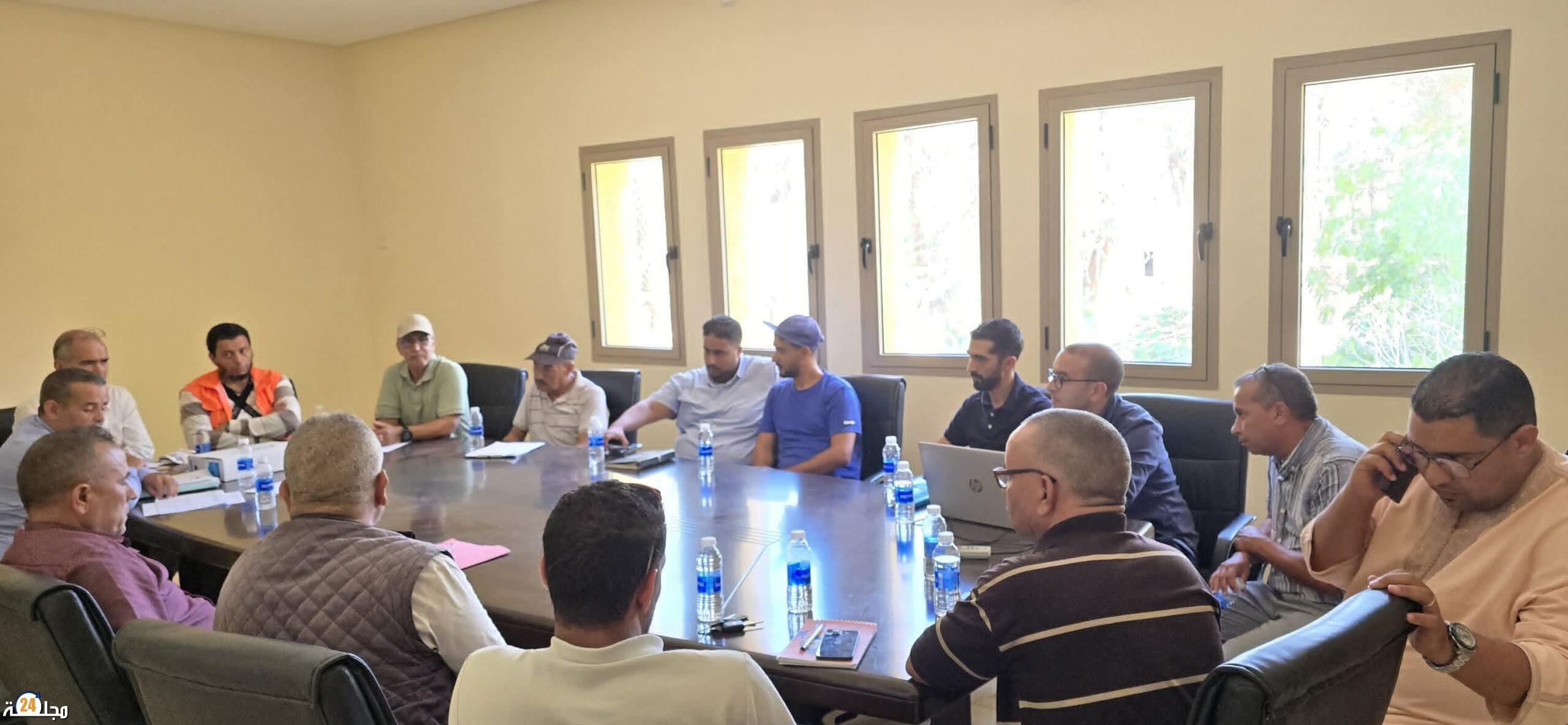 زيارة ميدانية إلى جماعة تغجيجت لمتابعة تنفيذ مشاريع إعادة التأهيل بعد الفيضانات