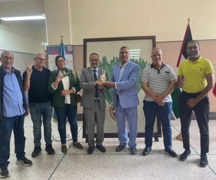 الدار البيضاء : الميلودي المخارق يستقبل محمد سالم ولد الداه رئيس الاتحاد المغاربي للصحافيين