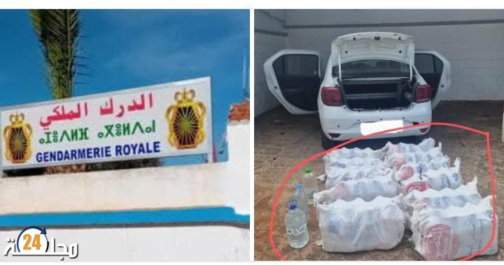 الدرك الملكي ببني يخلف يعتقل شخصا وحجز كمية مهمة من مسكر ماء الحياة