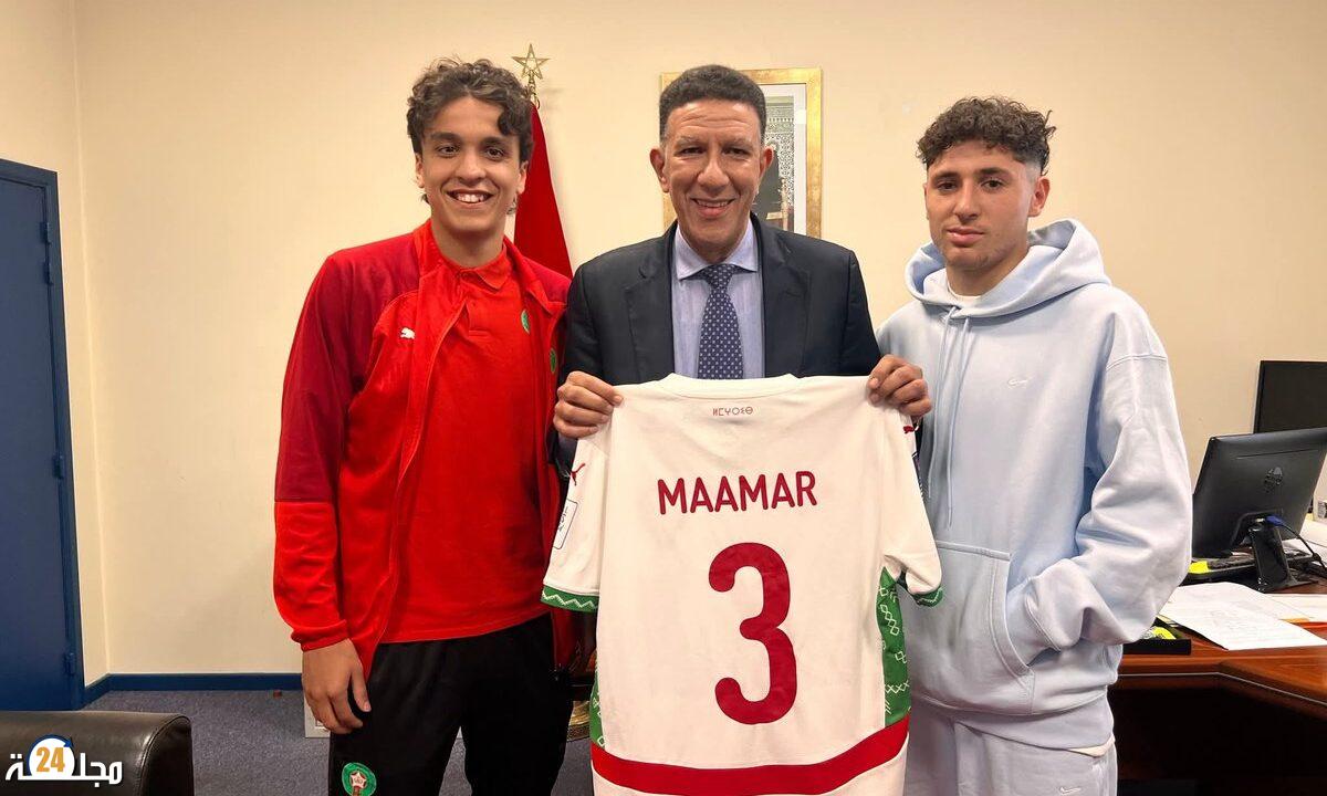 بروكسيل.. تكريم البطلين العالميين لأقل من 20 سنة، علي معمر وأنس تجوارت