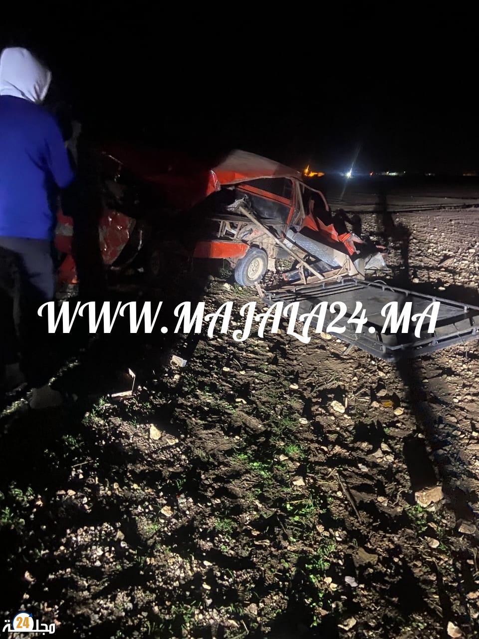 عاجل…. حادثة سير مروعة بالخميسات الشاوية ضواحي سطات تخلف قتيلا وجريحين في حالة حرجة