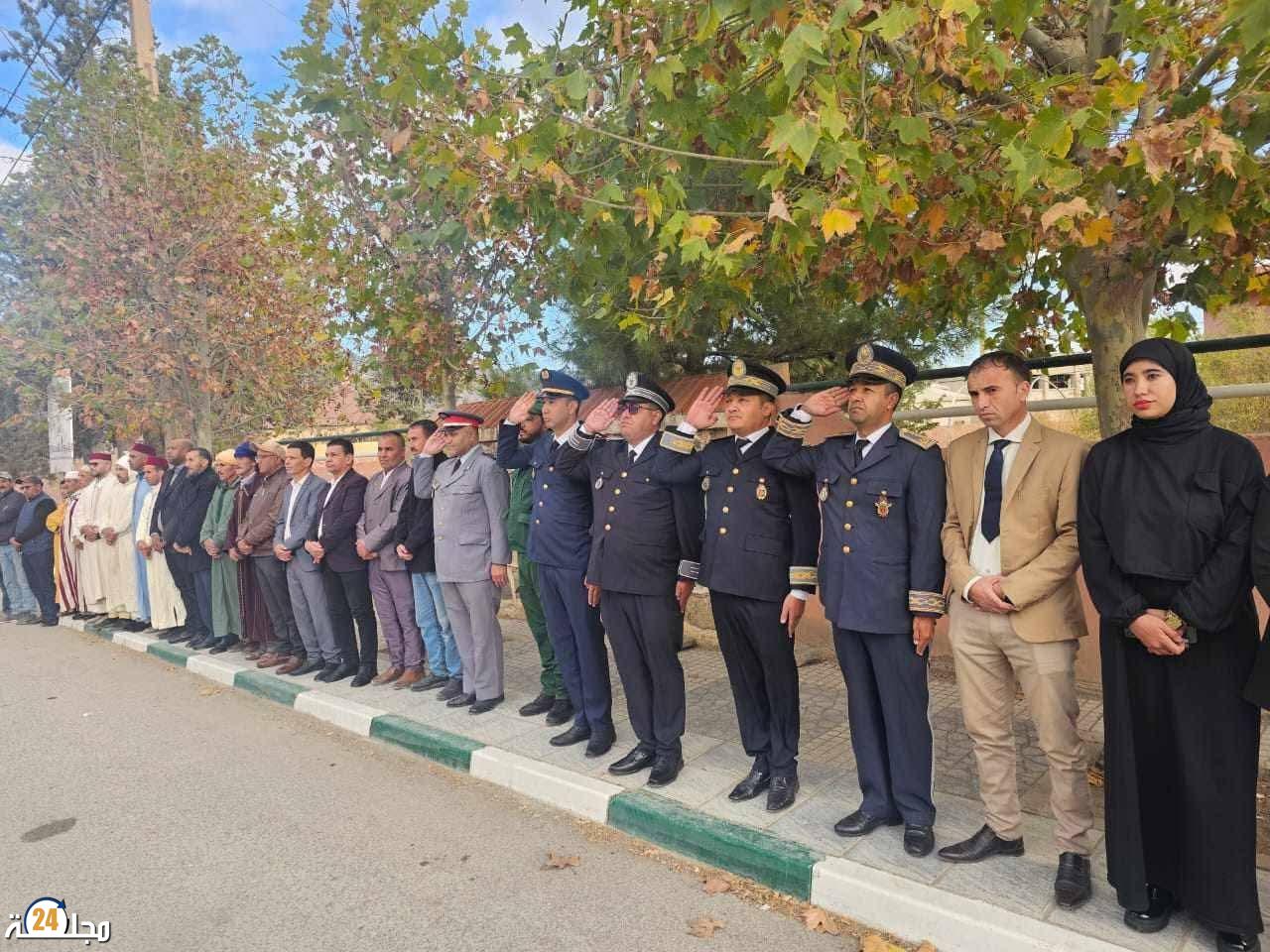 إحياء مراسيم تحية العلم بجماعة تونفيت اقليم ميدلت في الذكرى الخمسين للمسيرة الخضراء