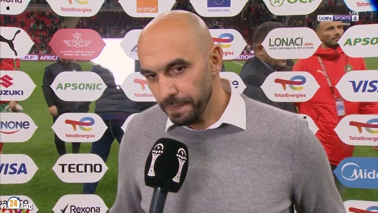 الركراكي:”من الآن فصاعدا كل المباريات ستكون بمثابة نهائي”