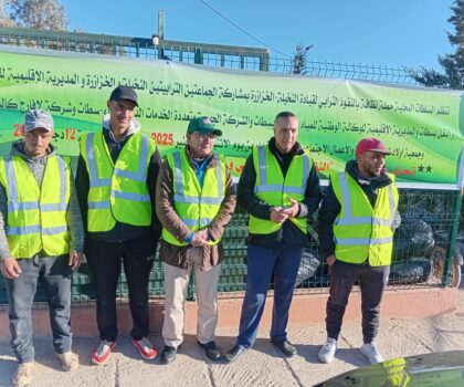 حملة واسعة للنظافة بتراب قيادة انخيلة الخزازنة لتعزيز الوعي البيئي