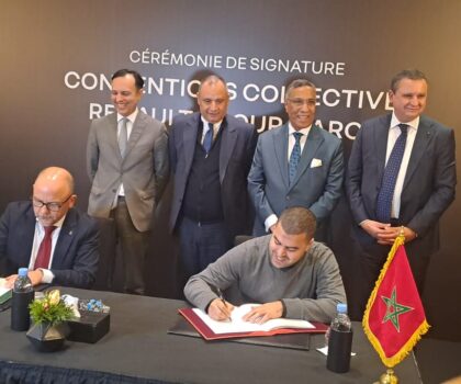 الدار البيضاء : المكتب النقابي لمصنع رونو طنجة UMT يوقع إتفاقية شغل جماعية مع إدارة المصنع