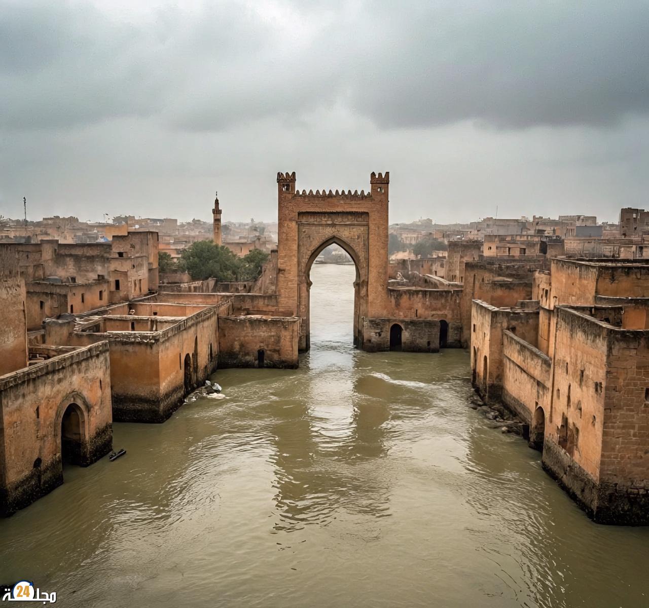 دموع على سطح الماء