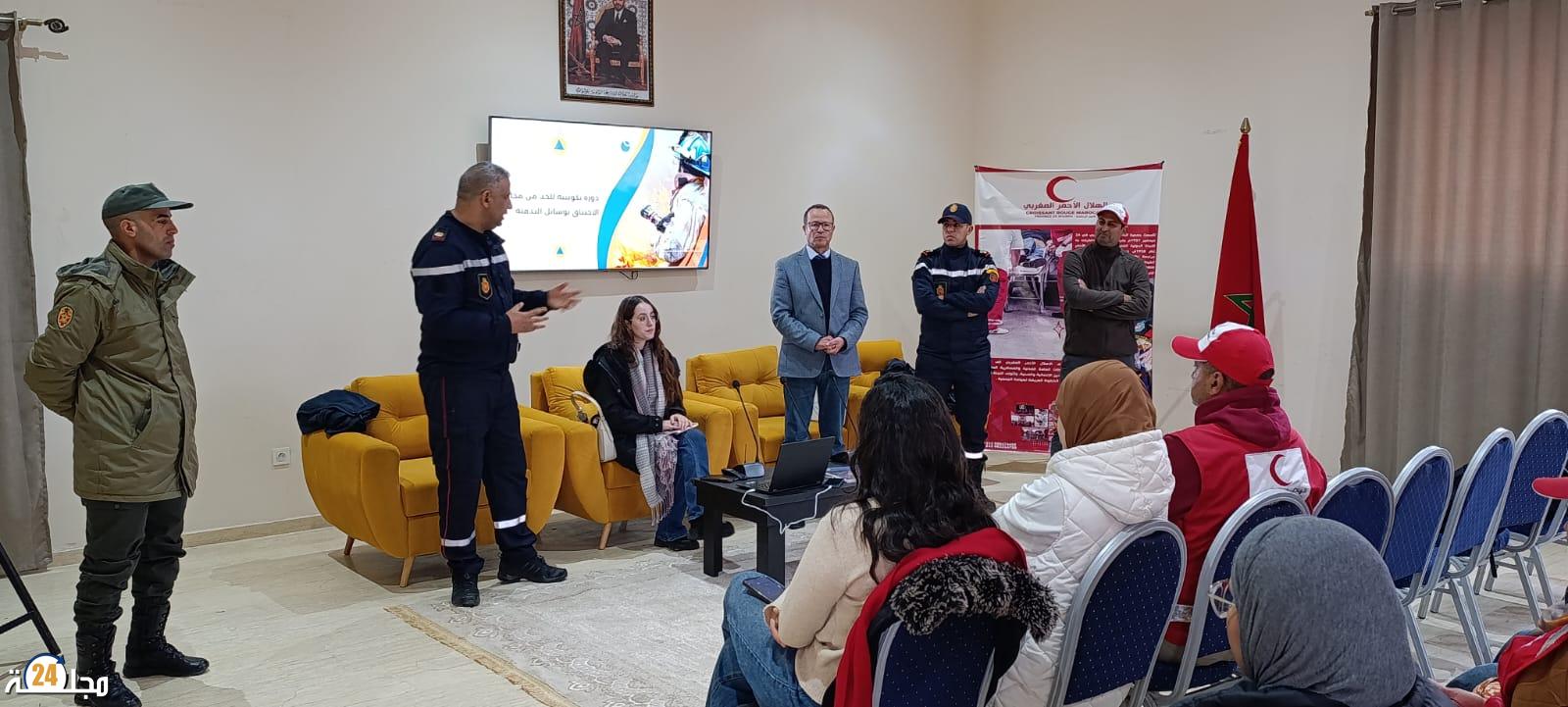 الرحامنة: حملة تحسيسية وتكوينية حول مخاطر “القاتل الصامت” بتنسيق بين الوقاية المدنية والسلطات المحلية