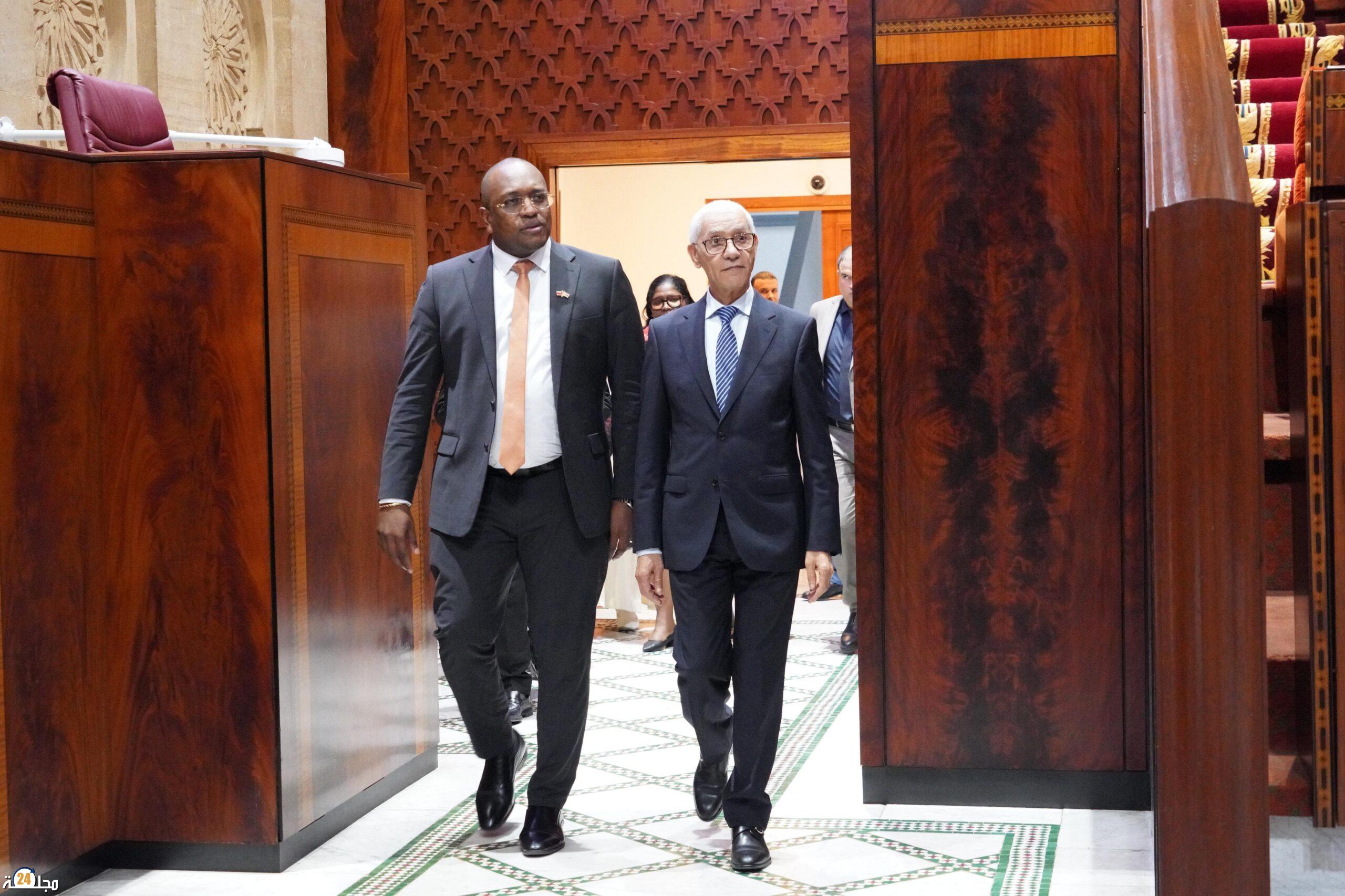 رئيس مجلس النواب يجري مباحثات مع وزير الشؤون الخارجية والتجارة الدولية والتعاون بجمهورية سورينام