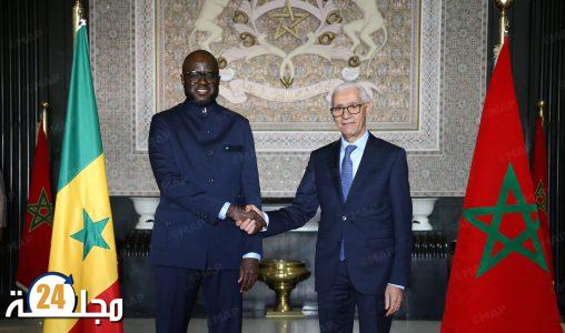 السيد الطالبي العلمي يتباحث مع رئيس الجمعية الوطنية للسنغال