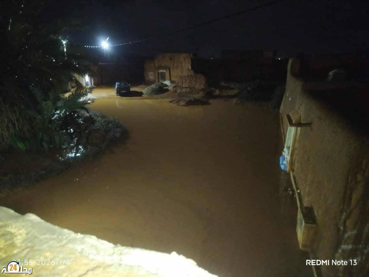 دوار الهري بأيت ميلك يغرق وسط الفيضانات… ساكنة تناشد السلطات لإنقاذ الأرواح