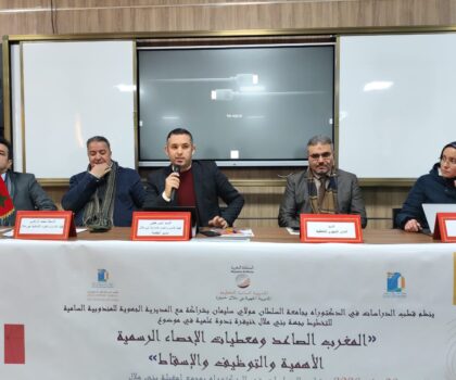 خبراء وباحثون يتدارسون توظيف الإحصاء الرسمي في التخطيط والتنمية الترابية