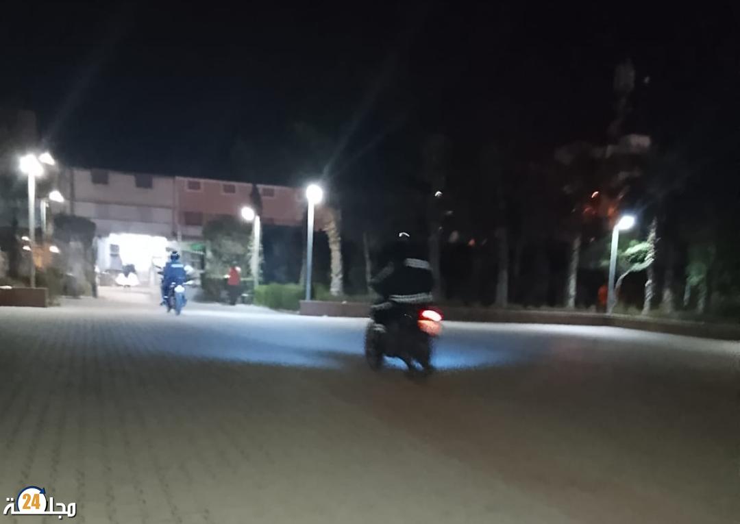 الأمن يتدخل بحزم لتفكيك أعمال  شغب بحديقة وسط مدينة بيوكرى