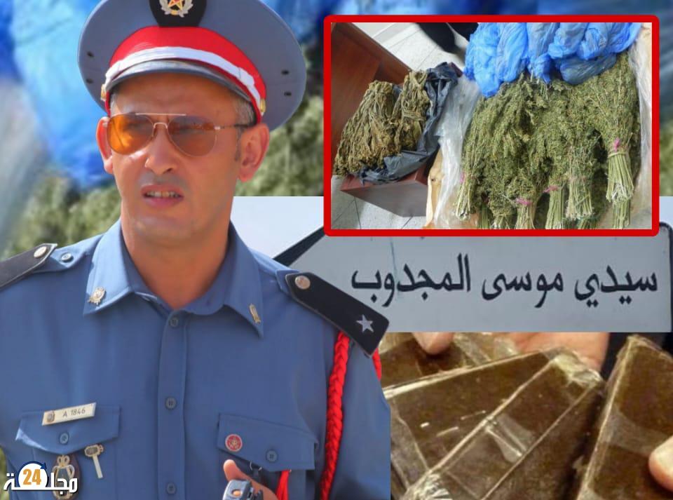 المحمدية… 200 كيلوغرام من الكيف في قبضة الدرك ومطاردة مروج لاذ بالفرار بسيدي موسى المجدوب