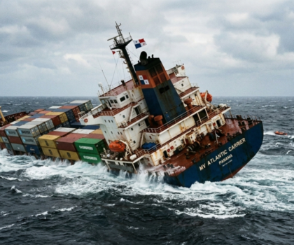 غرق سفينة تجارية قبالة سواحل العيون وإنقاذ جميع أفراد طاقمها