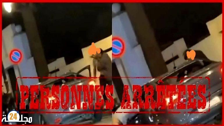 تخريب سيارة بأكادير يقود إلى توقيف أربعة مشتبه فيهم بعد إنتشار فيديو يوثق الواقعة