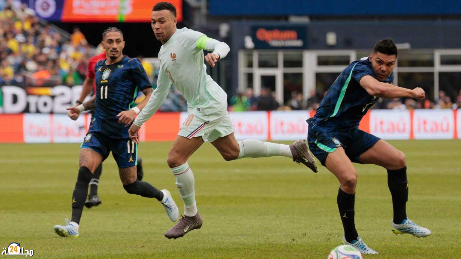 بعشرة لاعبين وتكتيك مرن: الديوك الفرنسية تتفوق على البرازيل في الاختبار الأمريكي