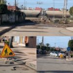 سكان المنطقة الغربية لبرشيد يحتجون على إغلاق الممر السككي ويطالبون بفك العزلة