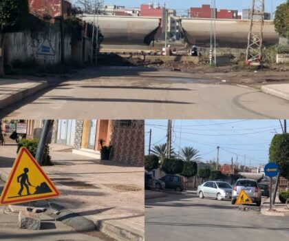 سكان المنطقة الغربية لبرشيد يحتجون على إغلاق الممر السككي ويطالبون بفك العزلة