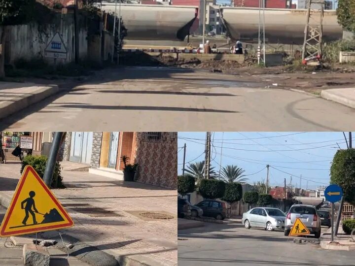 سكان المنطقة الغربية لبرشيد يحتجون على إغلاق الممر السككي ويطالبون بفك العزلة