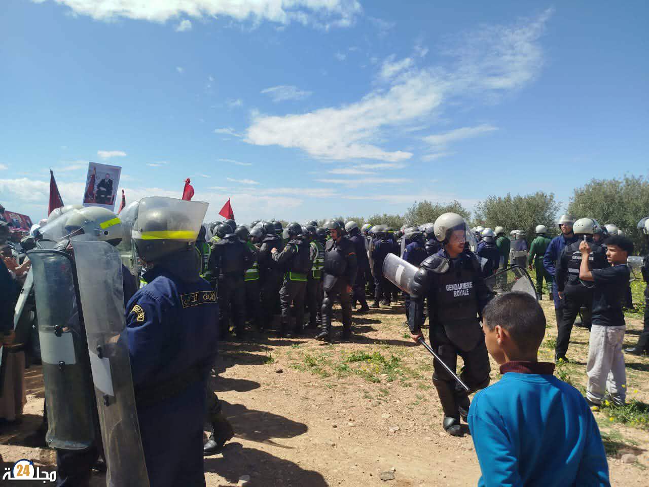 مواجهات دامية بقلعة السراغنة تخلف إصابات في صفوف الدرك و القوات المساعدة و توقيفات في حق محتجين