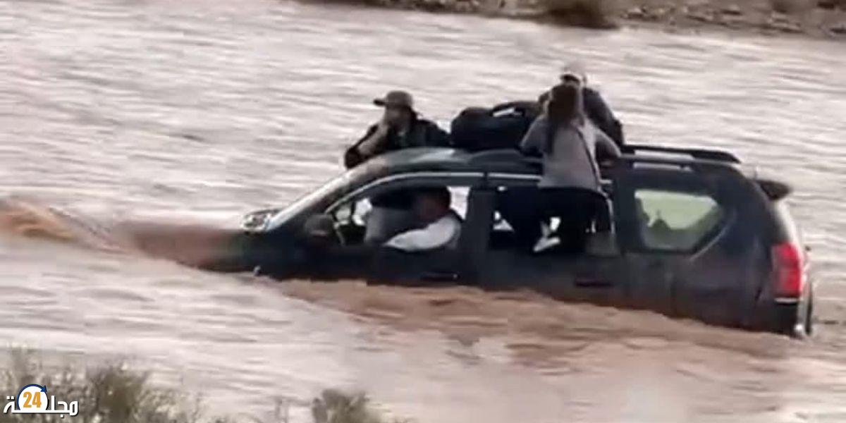 بعد إنقاذ سياح بزاكورة…الأرصاد الجوية تدق ناقوس الخطر و تحذر من السيول المفاجئة