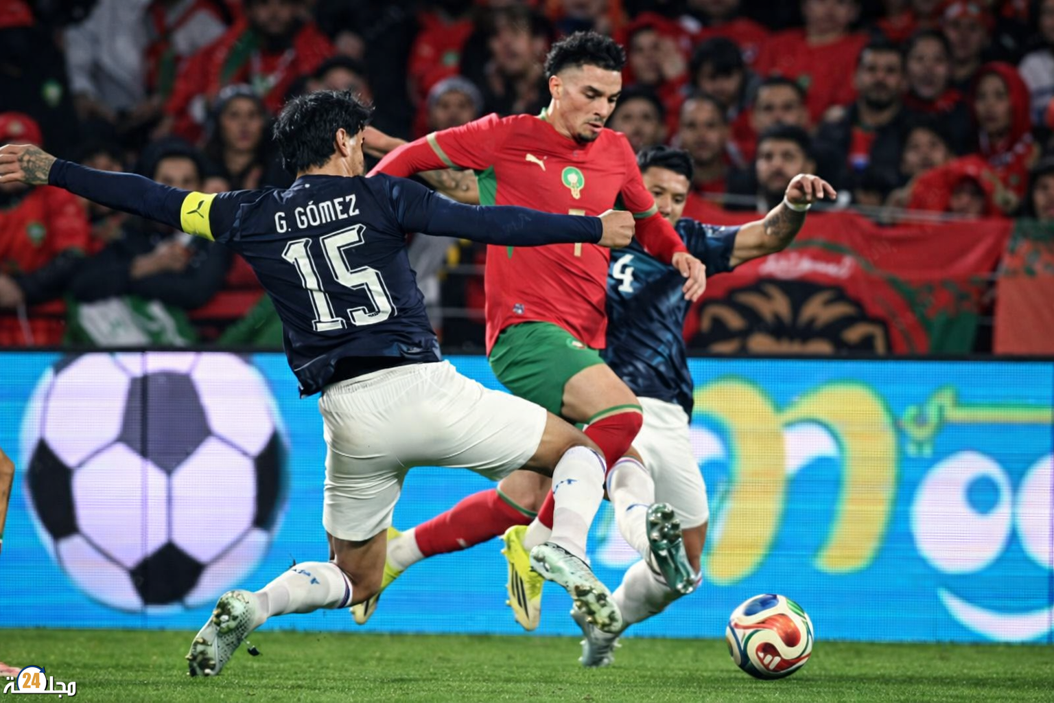 أول فوز للمنتخب المغربي بقيادة محمد وهبي وديا أمام باراغواي
