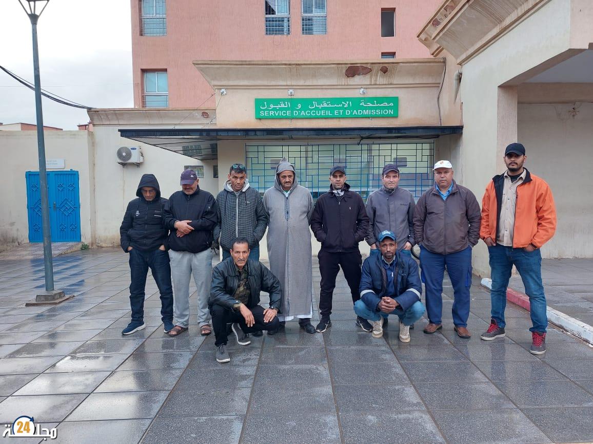 صرخة حراس الأمن الخاص بالمستشفى الاقليمي بن جرير