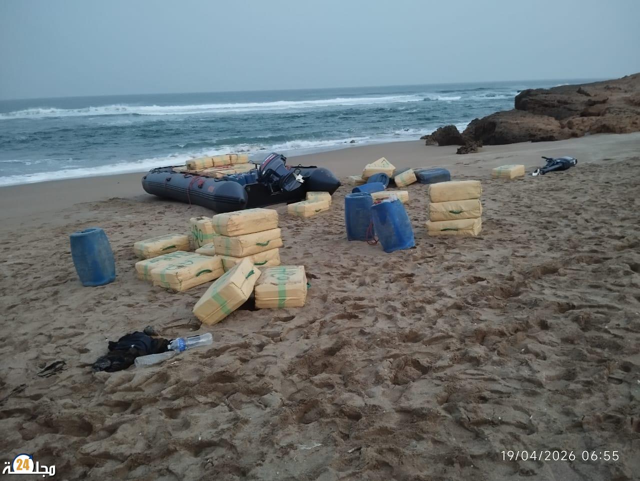 إحباط عملية مشبوهة بسواحل سيدي بولفطايل… حجز زوارق ومحروقات وفرار المشتبه فيهم تحت جنح الظلام