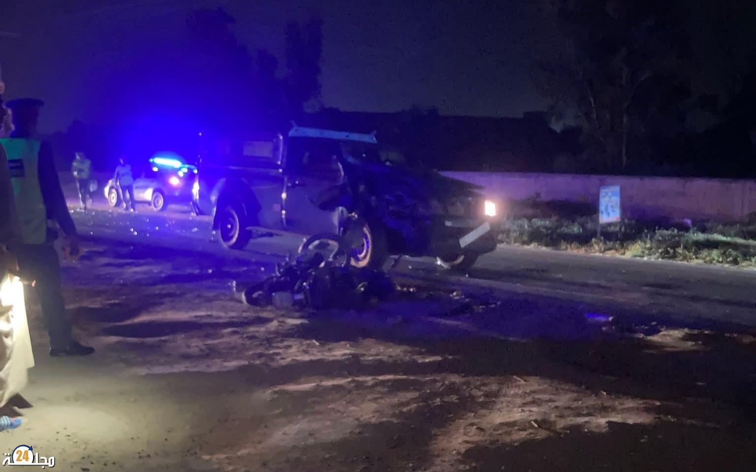 حادثة سير مروعة بمدخل البير الجديد تخلف وفاتين