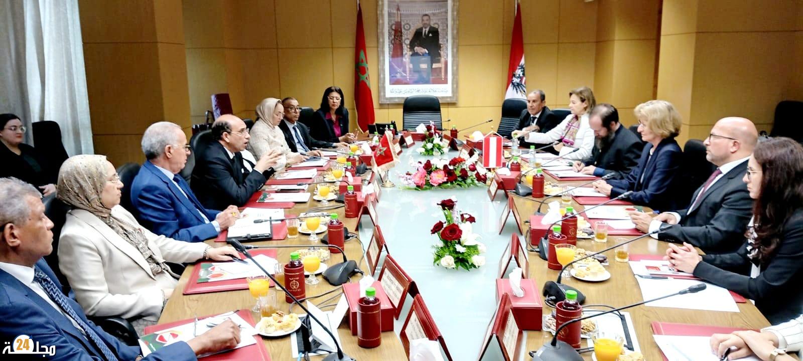 رئيس النيابة العامة يجري مباحثات مع المدعية العامة لجمهورية النمسا