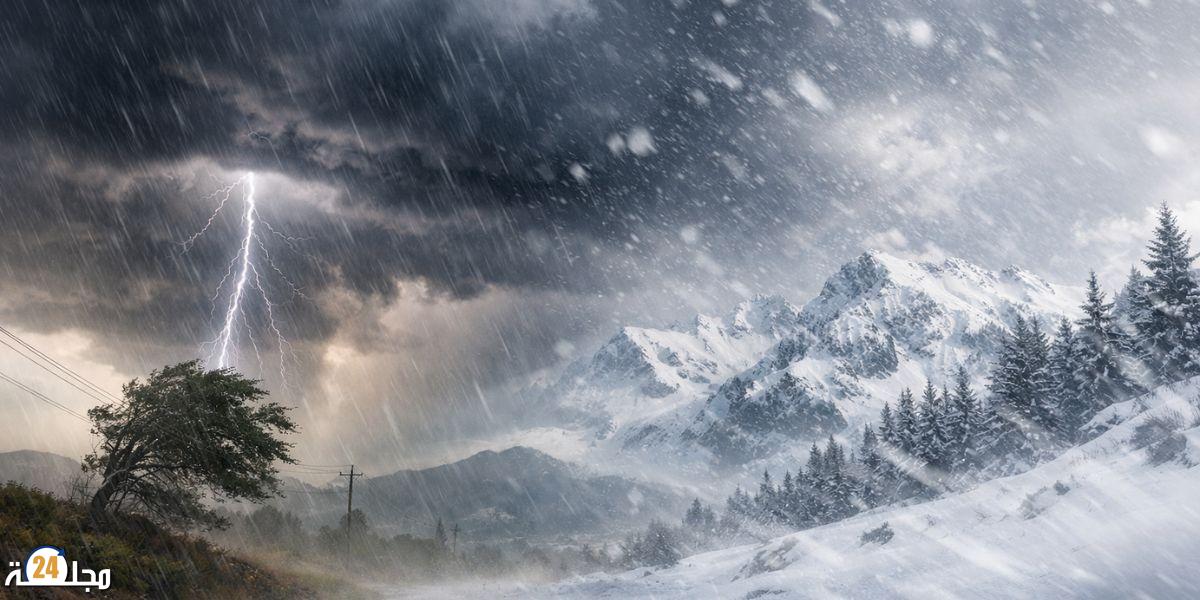 تقلبات جوية قوية بالمغرب…أمطار رعدية و برد و رياح إلى غاية الأسبوع المقبل