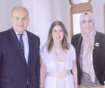 نسمةيوسف إدريس تفتح قلبها للكاتبة ياسمين الحاج من الرباط