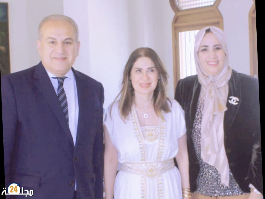 نسمةيوسف إدريس تفتح قلبها للكاتبة ياسمين الحاج من الرباط