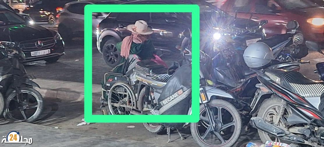 فضيحة بالجديدة.. سيدة تدعي حارسة للسيارات وتنتحل صفة معاقة وتفرض رسوما بالقوة وسط صمت مريب
