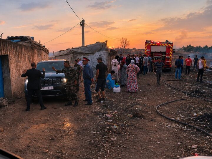 نشوب حريق على مستوى جماعة الحوازة نواحي إقليم سطات