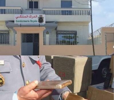 الجديدة…الدرك الملكي بأولاد غانم يسقط شبكة لتهريب المخدرات وحجز أطنان منها