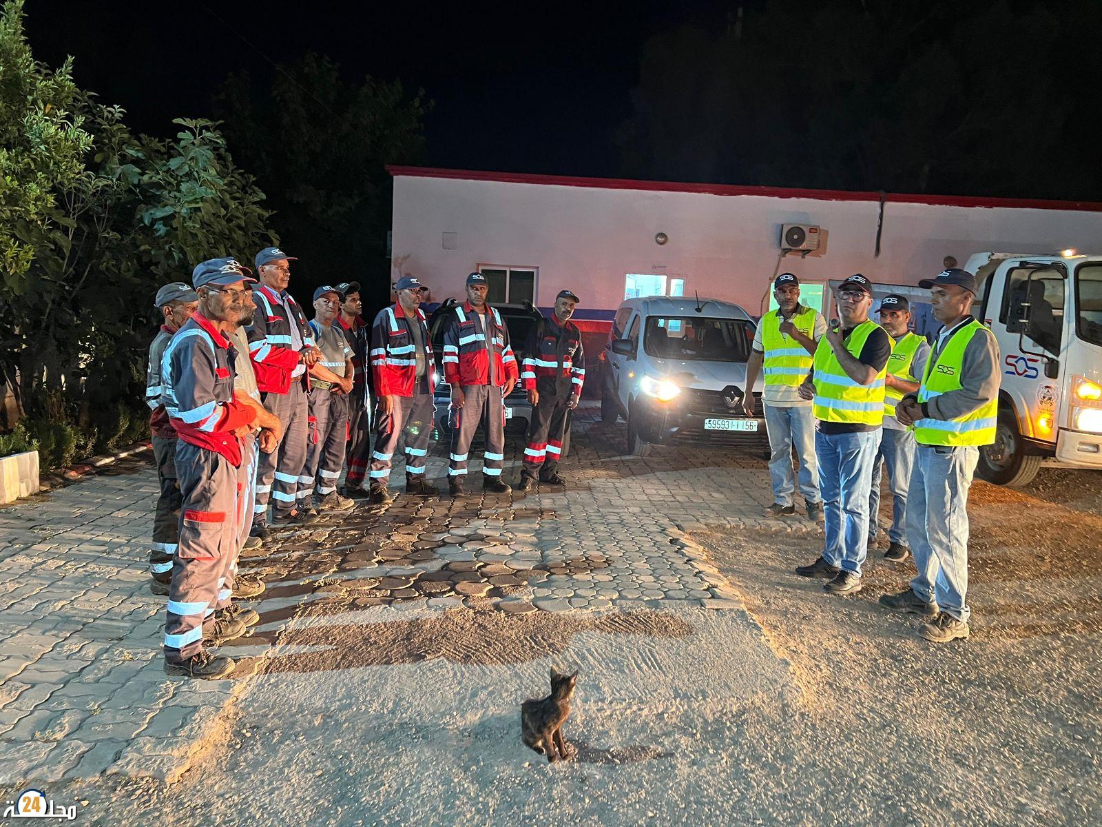 لأول مرة بمدينة سطات.. شركة SOS تنجح في رفع تحدي أزبال العيد(+صور)