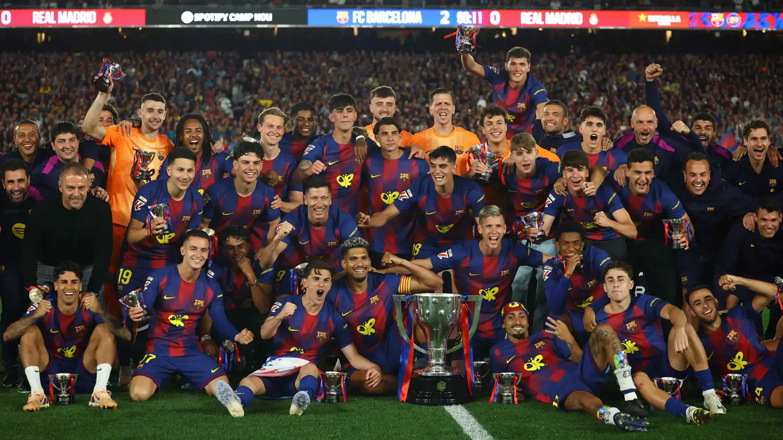 برشلونة يتوج بلقبه 29 في الدوري الإسباني بعد حسم الكلاسيكو أمام ريال مدريد