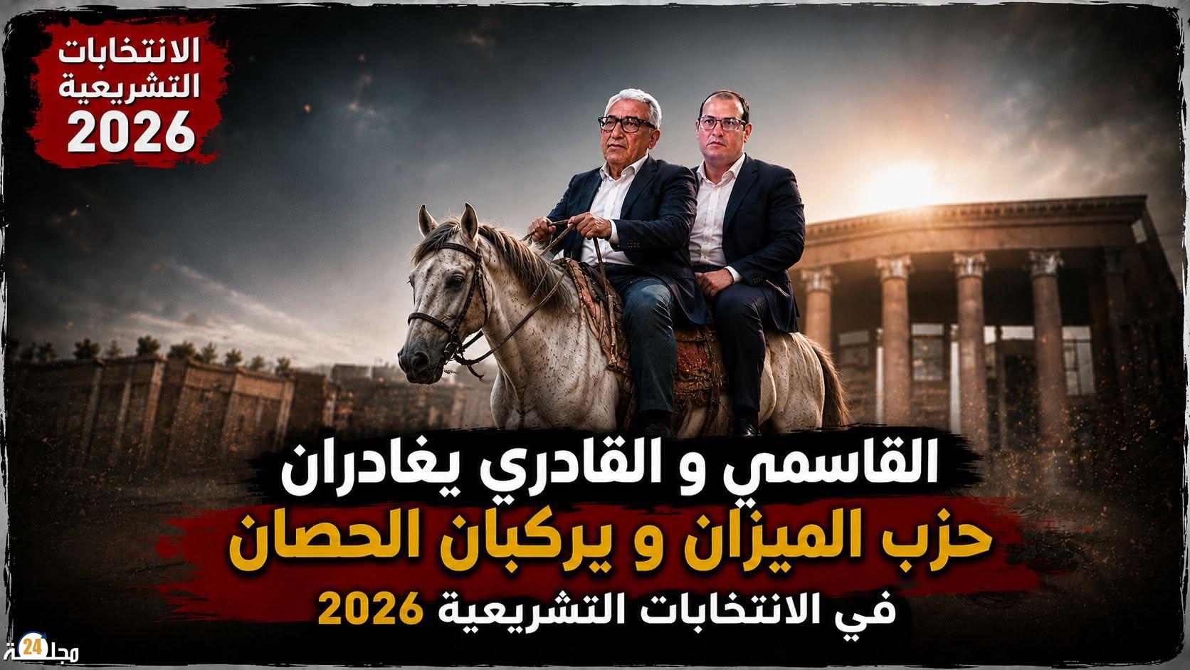 من الميزان إلى الحصان.. القاسمي يحسم انتقاله والقادري يلتزم الصمت.. هل بدأت معركة تشريعيات 2026؟