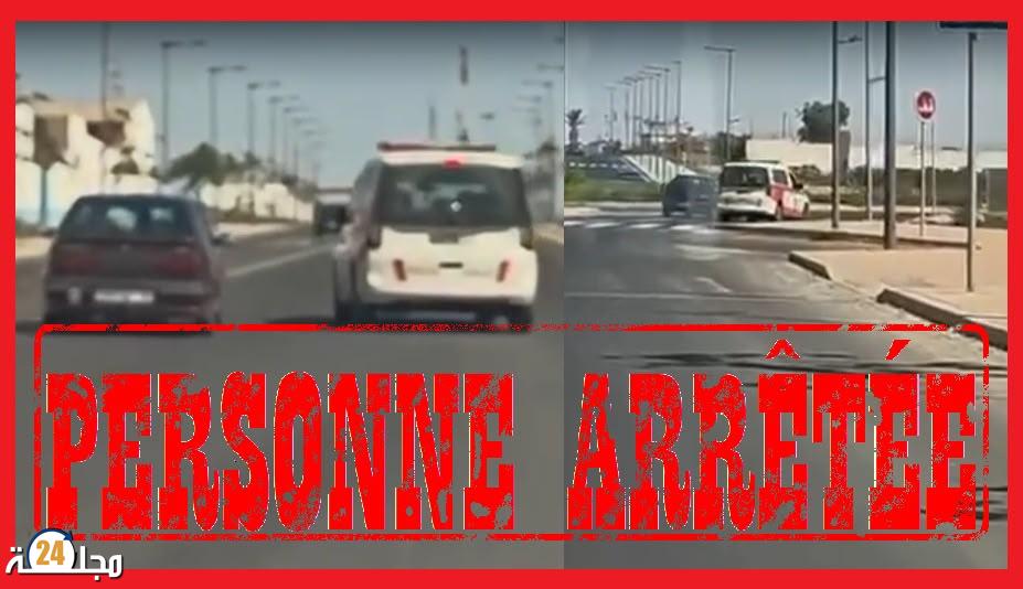 فيديو متداول يقود إلى توقيف سائق هدد سلامة الشرطة ومستعملي الطريق بأكادير