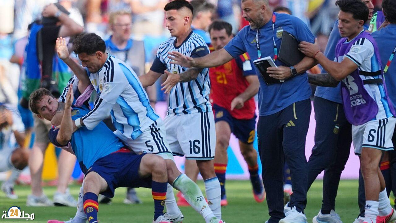 عقوبات قاسية من الفيفا تضرب الأرجنتين وإسبانيا بعد أحداث نهائي مونديال 2026