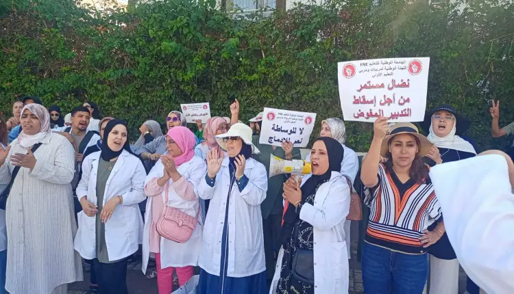 وقفات احتجاجية للتعليم الأولي للمطالبة بالإدماج في الوظيفة العمومية
